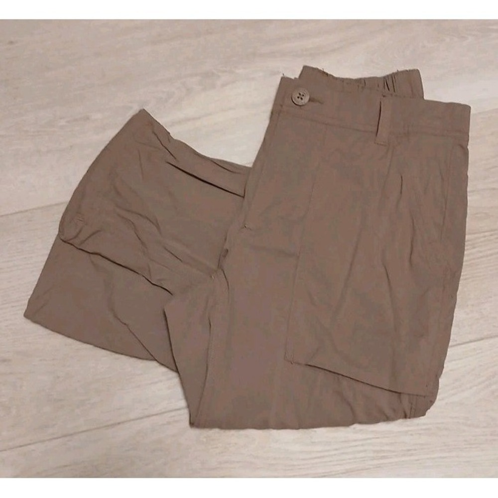 REI CO-OP Beige Brown Nylon Stretch Hike Travel Packable Chino Pants Size 2 - Picture 1 of 12
